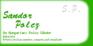 sandor polcz business card