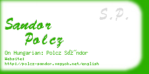 sandor polcz business card